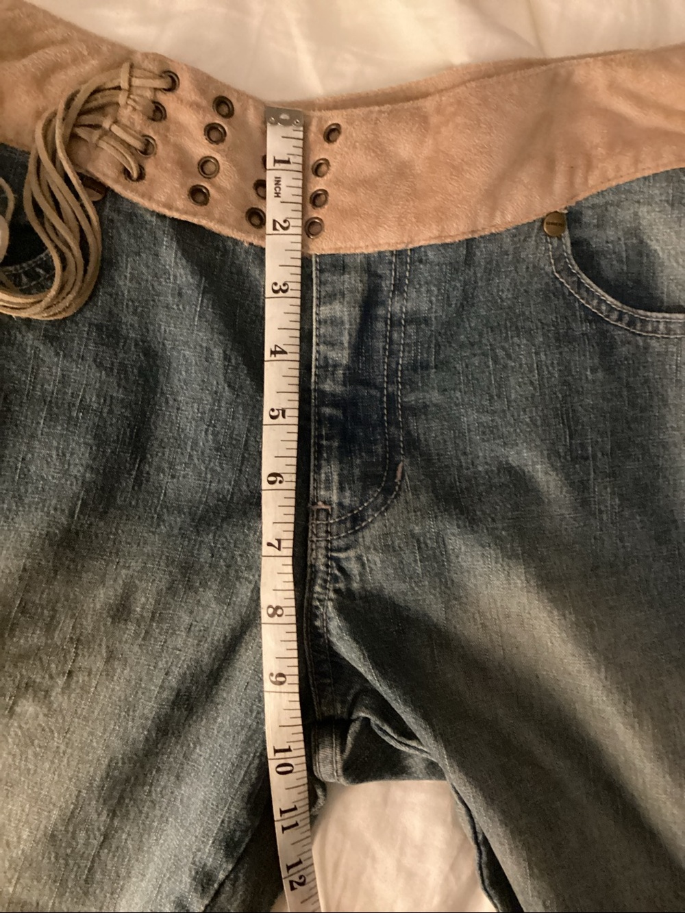 Joe Boxer Vintage Y2K Low-Rise Flare Jeans - Tagged size 14 - Measure = to a 4/6 - Picture 13 of 14